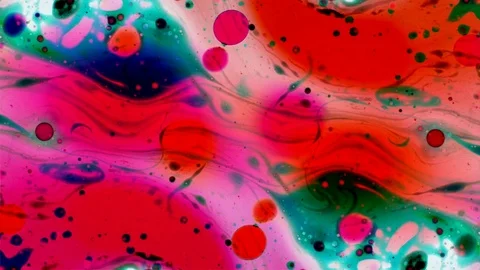 Microscopic Patterns of Colors and Paints Stock Footage