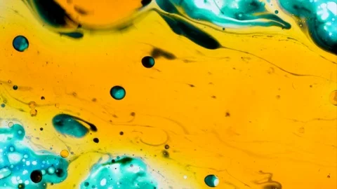 Microscopic Patterns of Colors and Paints Stock Footage