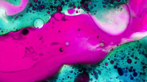 Microscopic Patterns of Colors and Paints Stock Footage