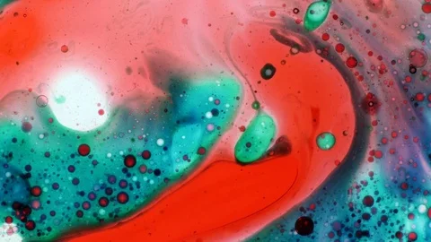 Microscopic Patterns of Colors and Paints Stock Footage