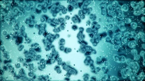 Microscopic plate of bacteria multiplying themselves 4K Stock Footage 85486285
