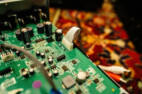 Microscopic Technology: Electronics Industry Stock Photos