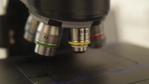Microscopic testing in laboratory Video stock 82731267