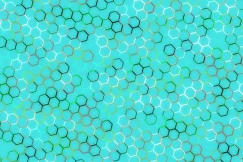 Microscopic view of bacteria cells in blue background Stock Photos