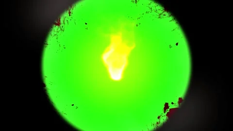 Microscopic view of biological cells. Scientific research of glowing Видео 339396171
