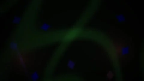 Microscopic view of cells with green and blue fluorescence. Stock Footage 337479261
