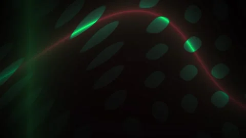 Microscopic view of cells with green and red fluorescence. Stock Footage 337515450