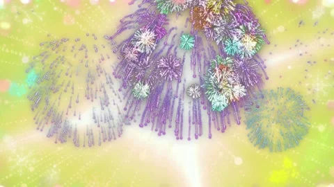 Microscopic view of diatom algae cells radiating from central point in greenish Stock-Footage 345864786