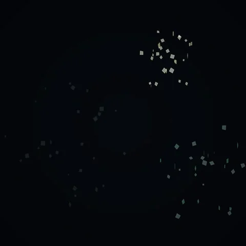 Microscopic view of glowing bioluminescent plankton in dark water Stock Footage 345691001