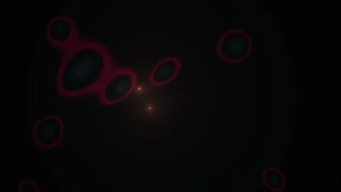 Microscopic view of glowing cells. Stock Footage 333927602