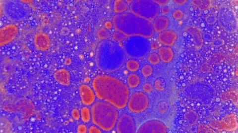 Microscopic View of Ink in Water Stock Footage 71094248