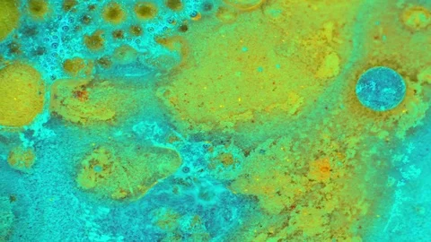 Microscopic View of Ink in Water Stockbeeldmateriaal 71109092