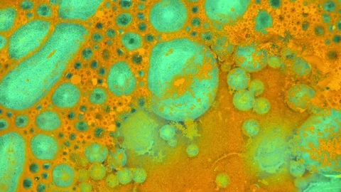 Microscopic View of Ink in Water Stockbeeldmateriaal 71109404