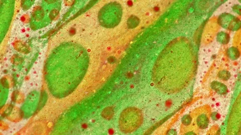 Microscopic View of Ink in Water Stockbeeldmateriaal 71109797