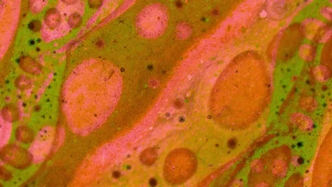 Microscopic View of Ink in Water Stockbeeldmateriaal 71109869