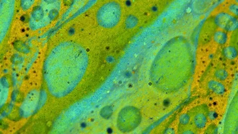 Microscopic View of Ink in Water Видео 71109883