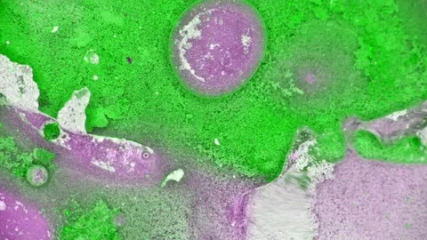 Microscopic View of Ink in Water Stockbeeldmateriaal 71115261