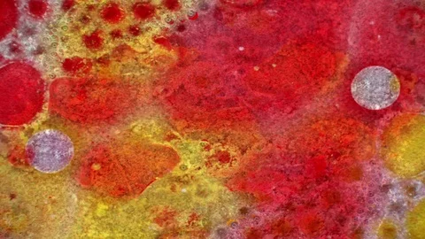 Microscopic View of Ink in Water Видео 71115478