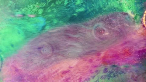 Microscopic View of Ink in Water Stockbeeldmateriaal 71115582