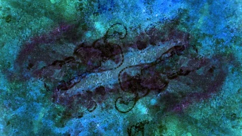 Microscopic View of Ink in Water Видео 71115791