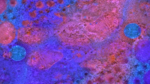 Microscopic View of Ink in Water Stockbeeldmateriaal 71116198