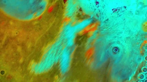 Microscopic View of Ink in Water Video stock 71121263