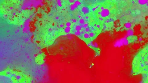 Microscopic View of Ink in Water Stockbeeldmateriaal 71121825