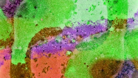 Microscopic View of Ink in Water Video stock 71122115