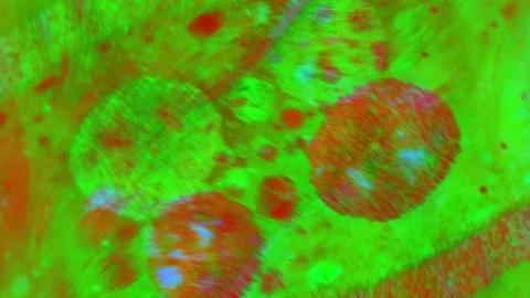 Microscopic View of Ink in Water Видео 71122186