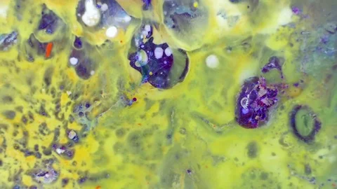 Microscopic View of Ink in Water 動画素材 71122359