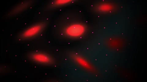 Microscopic view of red cells floating. Stock Footage 334342483