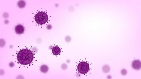 Microscopic virus abstract background vector illustration Stock Illustration