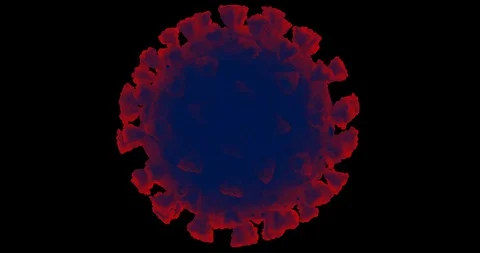 Microscopic visualization of Coronavirus COVID-19 (2019-nCoV) 스톡 동영상 128058831