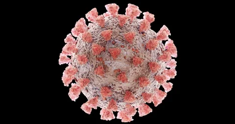 Microscopic visualization of Coronavirus COVID-19 (2019-nCoV) 스톡 동영상 128058868