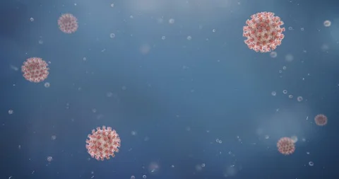 Microscopic visualization of Coronavirus COVID-19 (2019-nCoV) 스톡 동영상 128059837