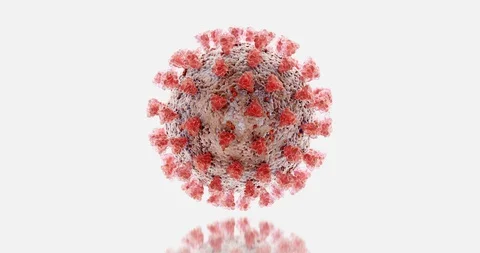 Microscopic visualization of Coronavirus COVID-19 (2019-nCoV) 스톡 동영상 128059924