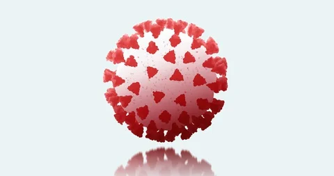 Microscopic visualization of Coronavirus COVID-19 (2019-nCoV) 스톡 동영상 128059979