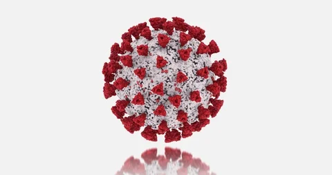 Microscopic visualization of Coronavirus COVID-19 (2019-nCoV) 스톡 동영상 128059986