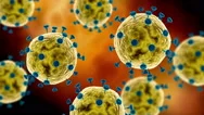 Microscopic Visualization Of The Coronavirus. Stock Footage