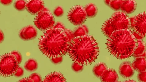 Microscopic visualization of vibrant microscopic cells Stock Footage 310948194