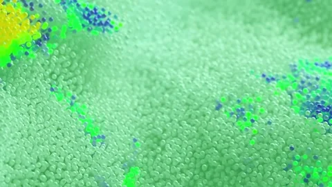 Microscopic world the abstract image shows the intricate structures  Stock Footage 313558553