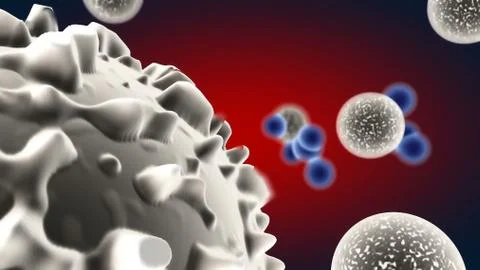 Microscopic World of Cells Stock Illustration