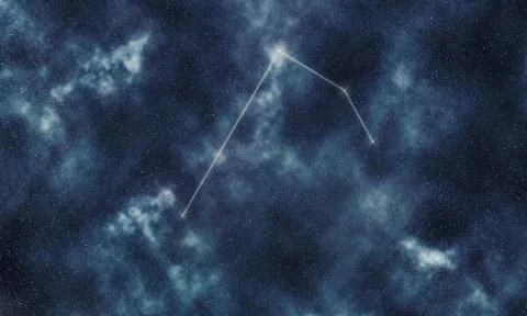 Microscopium Star Constellation, Night Sky Microscope イラスト素材