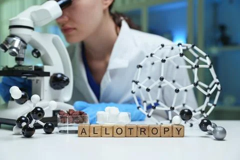 Microscopy and Allotropy Taking a Deep Dive into Molecular Structures in 스톡 사진