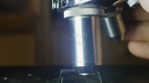 Microscopy [changing lenses] Stock Footage 65000470