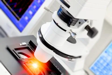 Microscopy Foto stock
