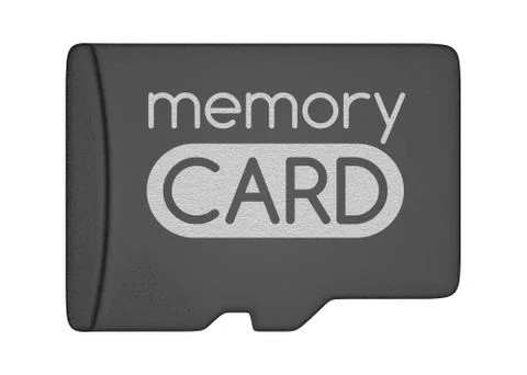 MicroSD memory card Stock Illustration