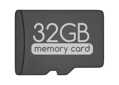 MicroSD memory card Stock Illustration