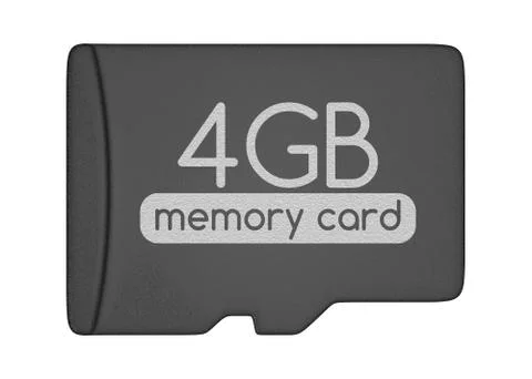 MicroSD memory card Stock Illustration