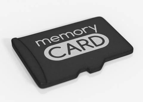 MicroSD memory card Stock Illustration